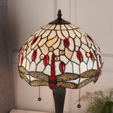 Alderworth Small Tiffany Table Lamp - Beige