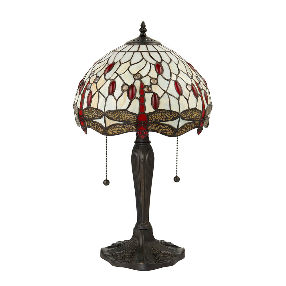Alderworth Small Tiffany Table Lamp - Beige