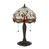 Alderworth Small Tiffany Table Lamp - Beige