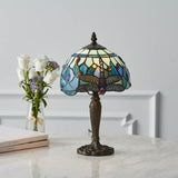 Alderworth Mini Tiffany Table Lamp - Blue