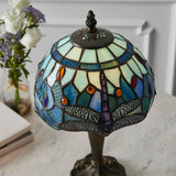 Alderworth Mini Tiffany Table Lamp - Blue