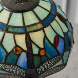 Alderworth Mini Tiffany Table Lamp - Blue