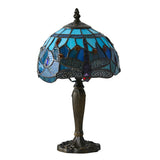 Alderworth Mini Tiffany Table Lamp - Blue