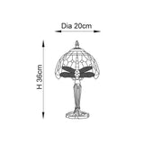 Alderworth Mini Tiffany Table Lamp - Blue