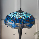 Alderworth Medium Tiffany Table Lamp - Blue