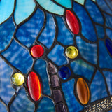 Alderworth Small Tiffany Table Lamp - Blue