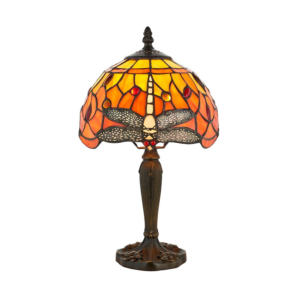 Alderworth Mini Tiffany Table Lamp - Flame