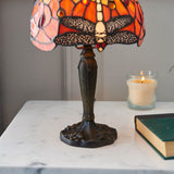 Alderworth Mini Tiffany Table Lamp - Flame