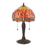 Alderworth Small Tiffany Table Lamp - Flame