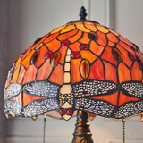 Alderworth Small Tiffany Table Lamp - Flame