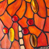 Alderworth Small Tiffany Table Lamp - Flame
