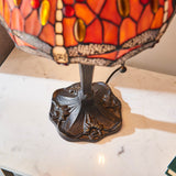 Alderworth Small Tiffany Table Lamp - Flame
