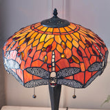 Alderworth Medium Tiffany Table Lamp - Flame