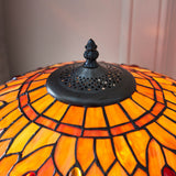 Alderworth Medium Tiffany Table Lamp - Flame