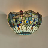 Alderworth Tiffany Wall Light - Blue
