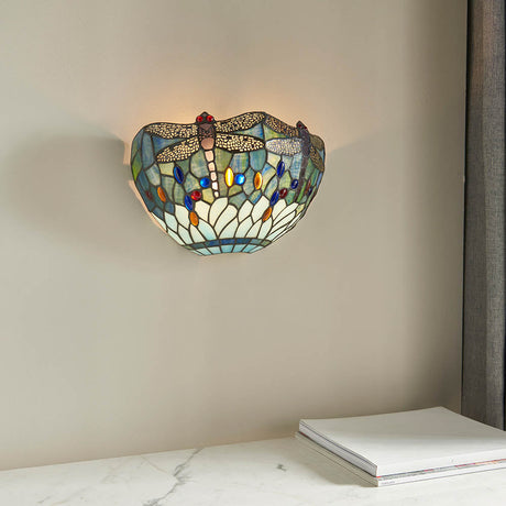 Alderworth Tiffany Wall Light - Blue