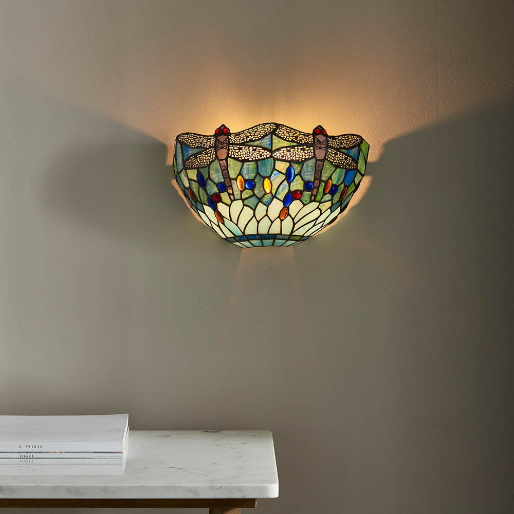 Alderworth Tiffany Wall Light - Blue