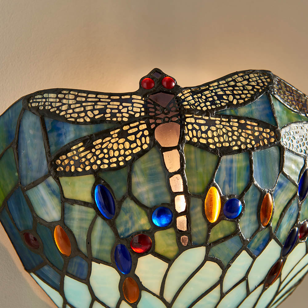 Alderworth Tiffany Wall Light - Blue