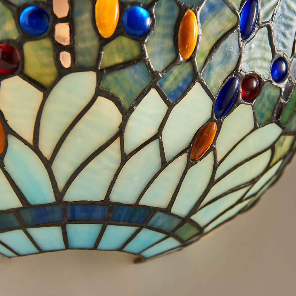 Alderworth Tiffany Wall Light - Blue