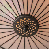 Brindleigh Medium 2 Light Tiffany Flush Ceiling Light - Multicoloured