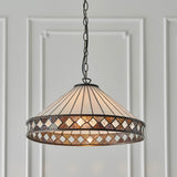 Brindleigh Large Single Tiffany Pendant - Multicoloured