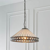 Brindleigh Large Single Tiffany Pendant - Multicoloured