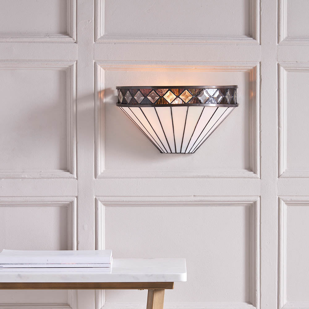 Brindleigh Tiffany Wall Light - Multicoloured