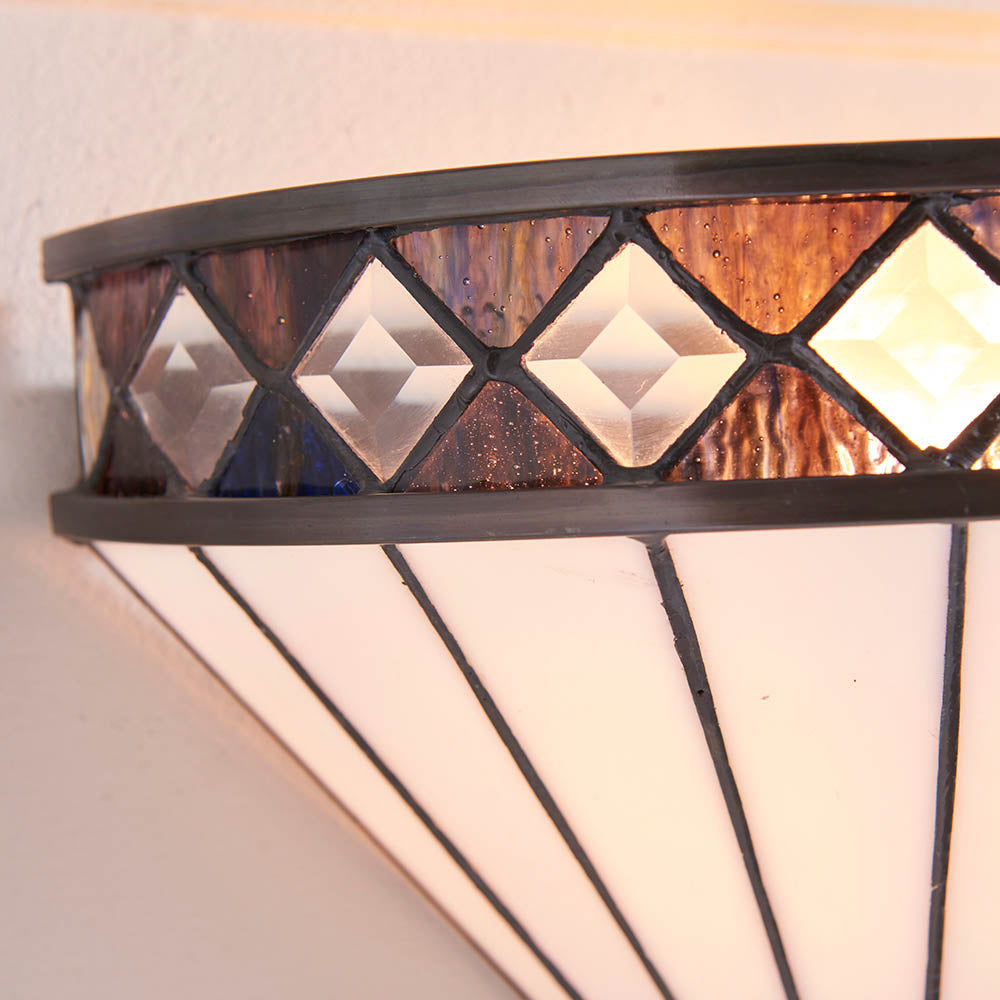 Brindleigh Tiffany Wall Light - Multicoloured