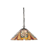 Elderford Medium Tiffany Pendant - Multicoloured