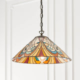 Elderford Medium Tiffany Pendant - Multicoloured