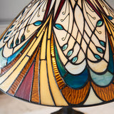 Elderford Medium Tiffany Table Lamp - Multicoloured