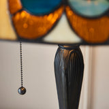 Elderford Medium Tiffany Table Lamp - Multicoloured