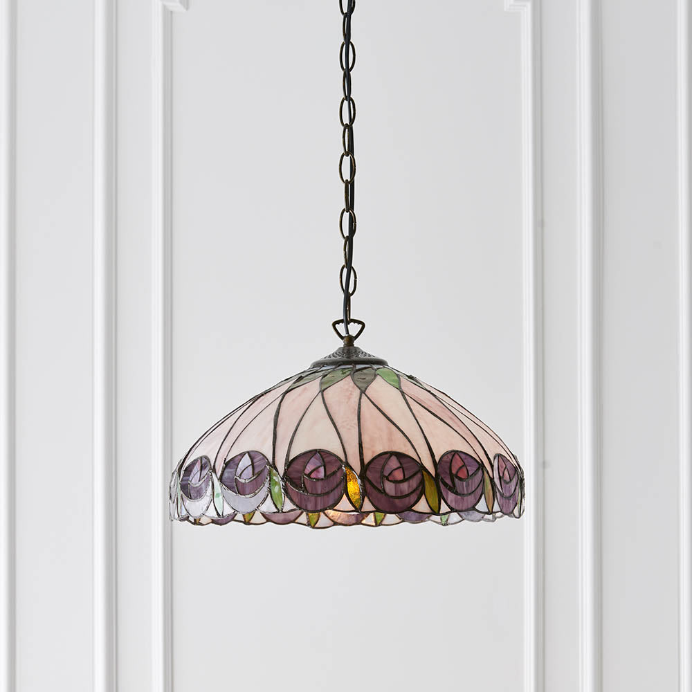 Pentleigh Medium Tiffany Pendant - Multicoloured