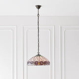 Pentleigh Medium Tiffany Pendant - Multicoloured