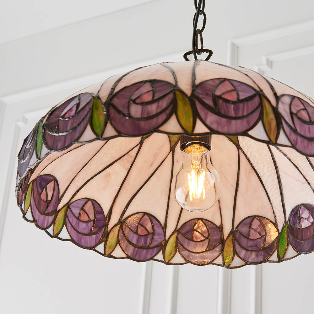 Pentleigh Medium Tiffany Pendant - Multicoloured