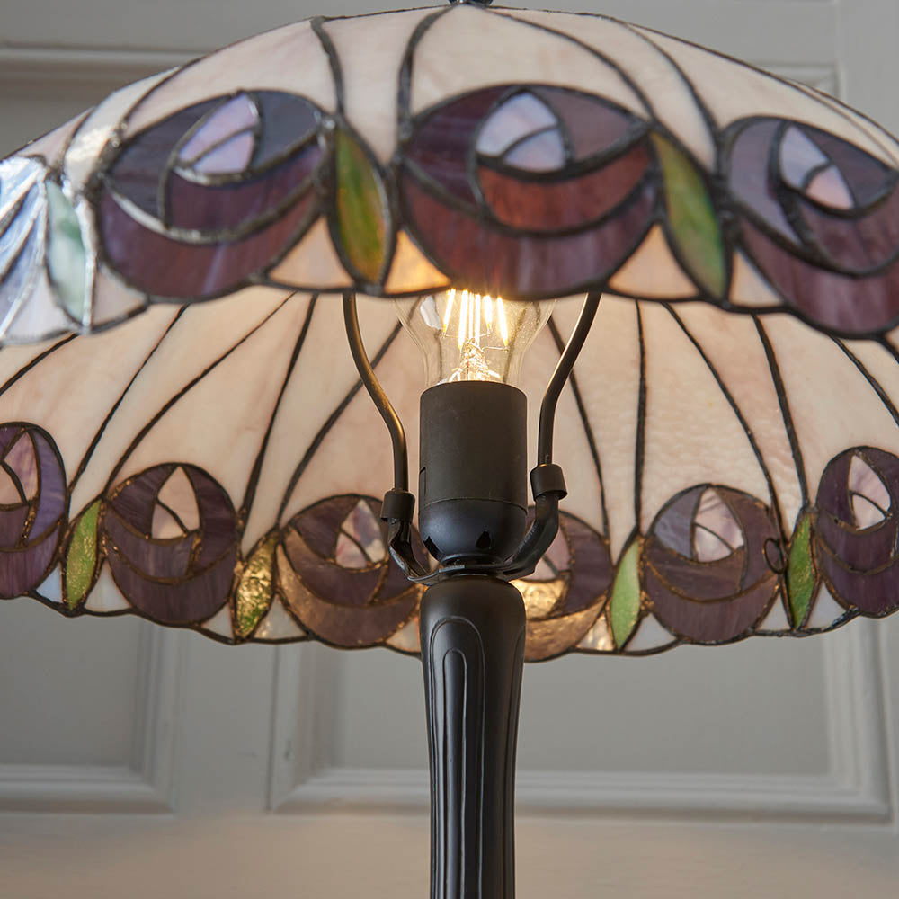 Pentleigh Medium Tiffany Table Lamp - Multicoloured
