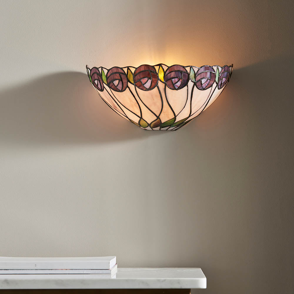 Pentleigh Tiffany Wall Light - Multicoloured