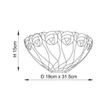 Pentleigh Tiffany Wall Light - Multicoloured