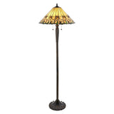 Larncombe Tiffany Floor Lamp - Multicoloured