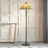 Larncombe Tiffany Floor Lamp - Multicoloured