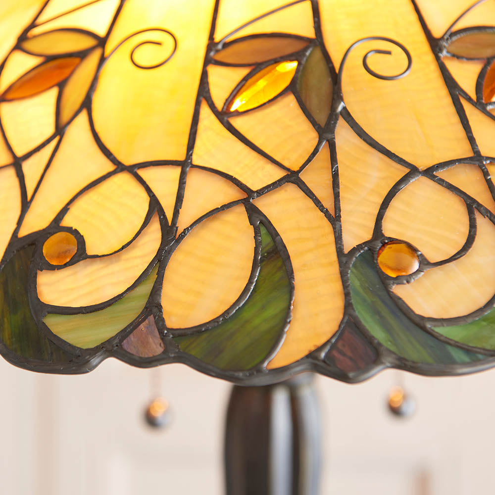 Larncombe Tiffany Floor Lamp - Multicoloured