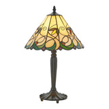 Larncombe Small Tiffany Table Lamp - Multicoloured