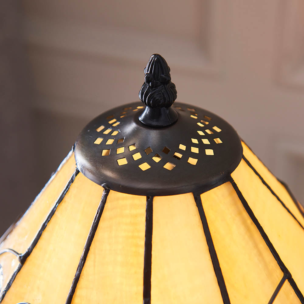 Larncombe Small Tiffany Table Lamp - Multicoloured