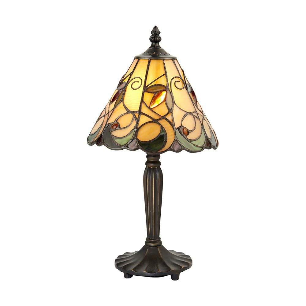 Larncombe Mini Tiffany Table Lamp - Multicoloured