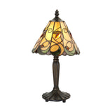 Larncombe Mini Tiffany Table Lamp - Multicoloured
