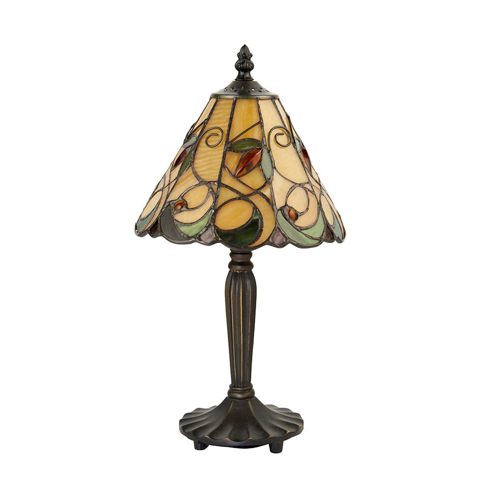 Larncombe Mini Tiffany Table Lamp - Multicoloured