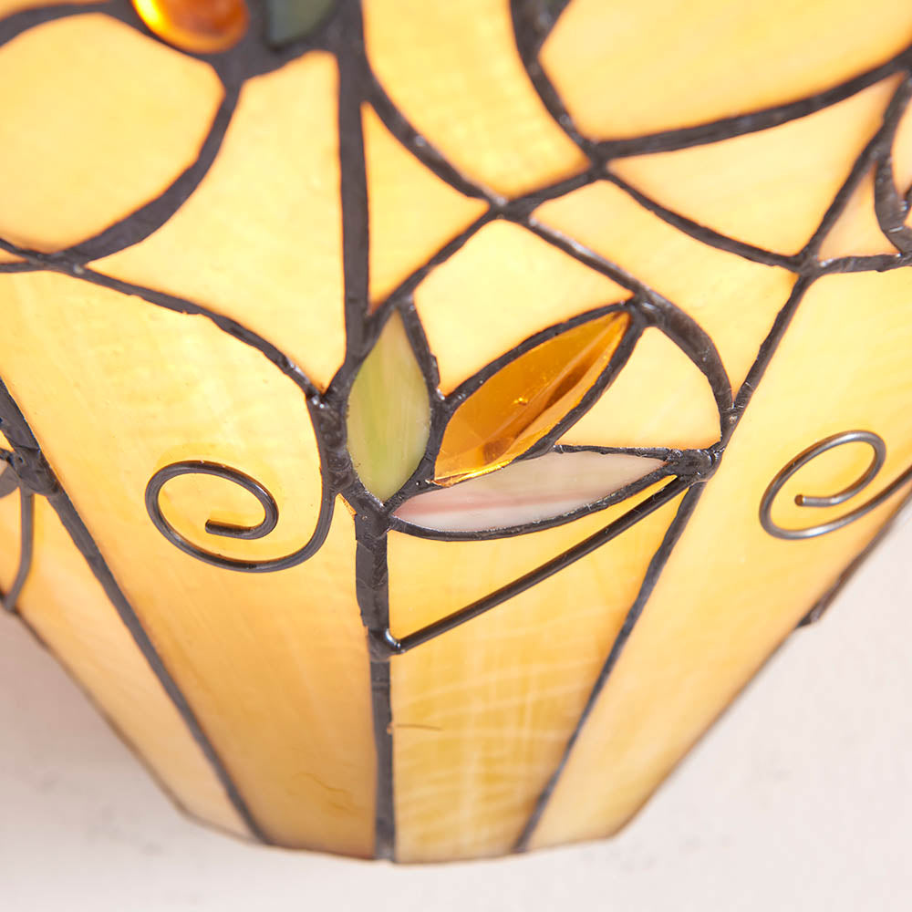 Larncombe Tiffany Wall Light - Multicoloured