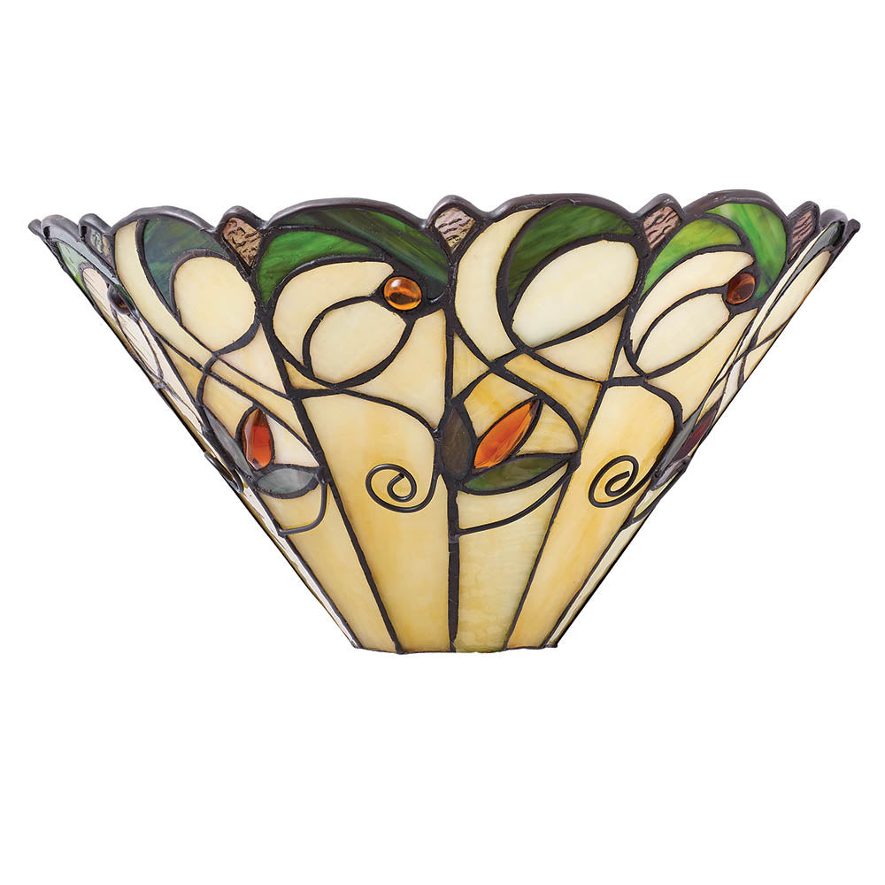 Larncombe Tiffany Wall Light - Multicoloured