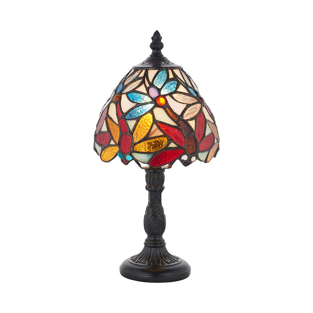 Merriworth Mini Tiffany Table Lamp - Multicoloured