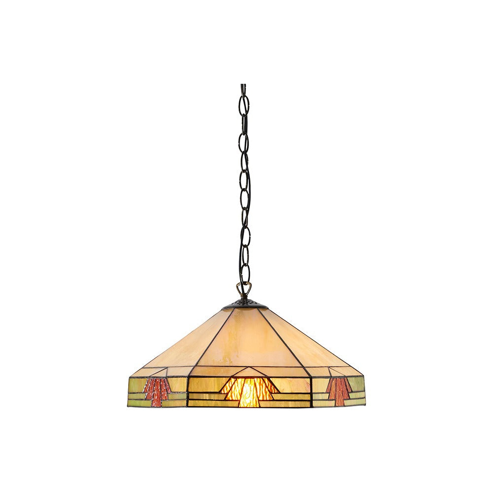 Willowmere Medium Tiffany Pendant - Multicoloured